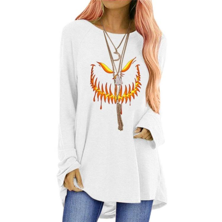 Women Long Sleeve T Shirt Halloween 