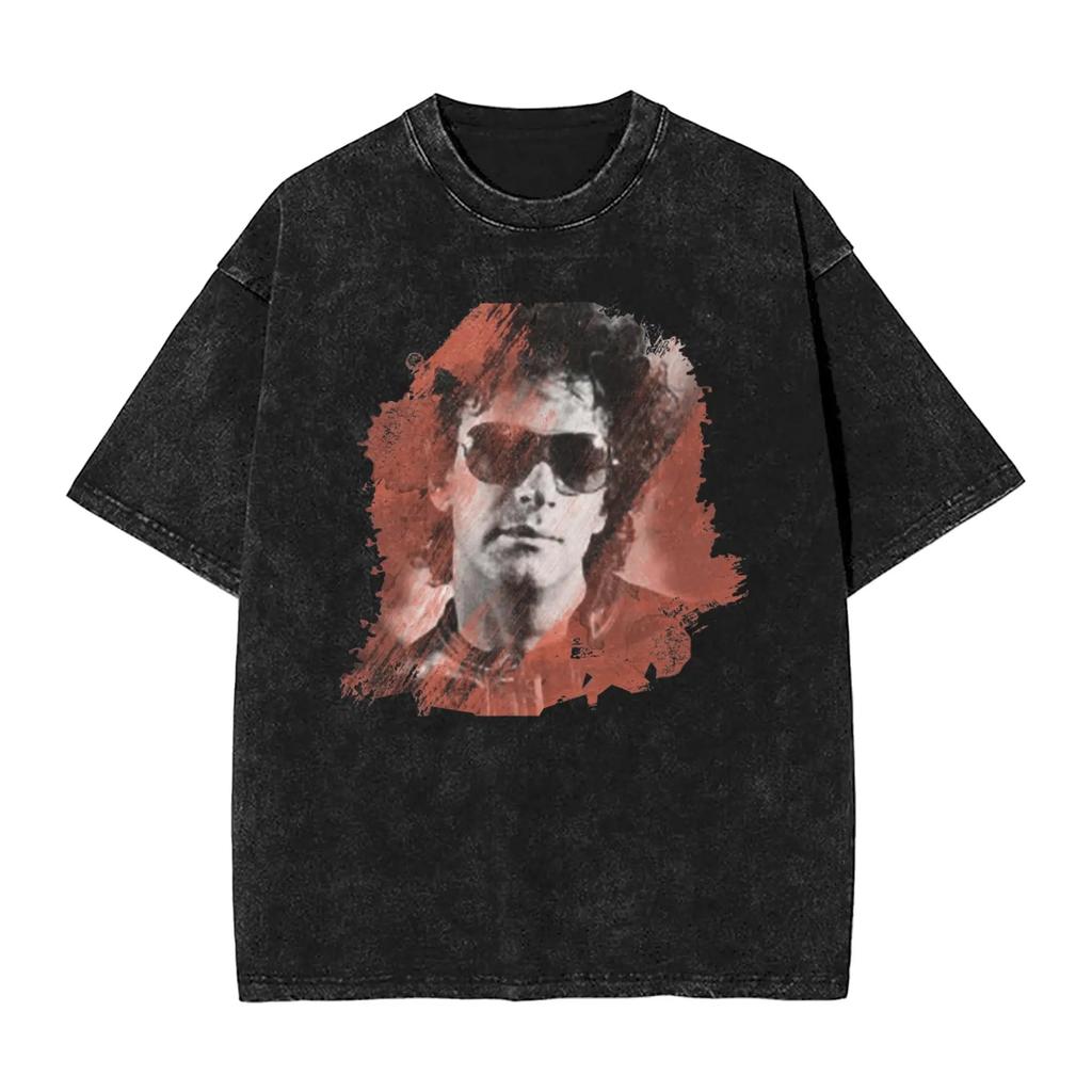 Legend Rock Singer Gustavo Cerati Graphic Print Vintage Washed TShirt Women Unisex Oversize Streetwear Style Cotton Summer New Tee