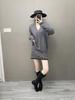 Women's Petite V-Neck Cashmere Sweater - Long Sleeve Knit for Autumn & Winter