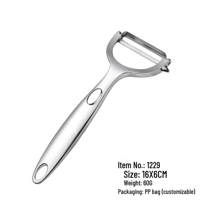 

Многофункциональная овощечистка для дыни и фруктов из цинкового сплава и нержавеющей стали для использования на кухне Stainless Steel Color