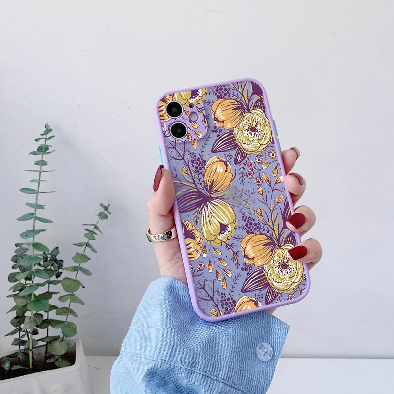 Flower Plant Phone Case for iphone 16 11 12 13 14 15 Pro Max for iphone X XS MAX XR 7 8 Plus Back Shockproof Cover Funda Shell