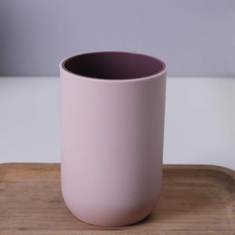 Couples' Solid Color Anti-Mold Toothbrush & Mouthwash Cup