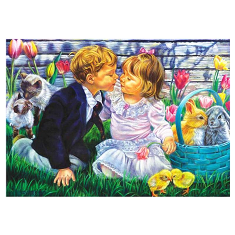 5D DIY Diamond Painting Lovers Diamond Embroidery Natural Animal Cross Stitch Diamond Mosaic Chrysanthemum Home Decoration