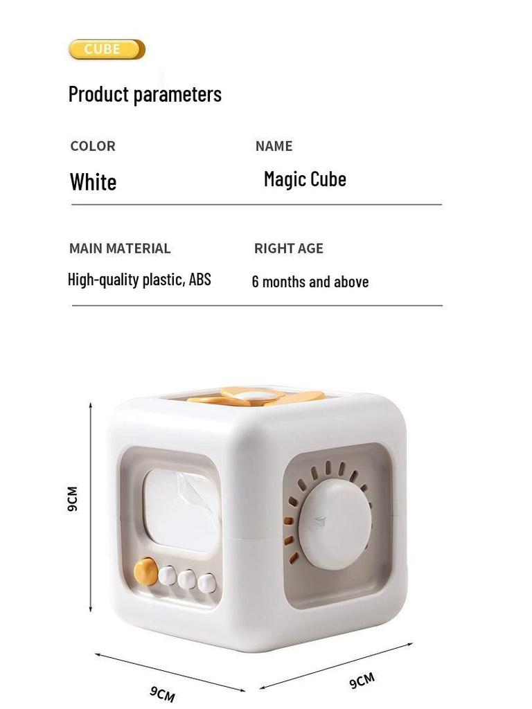 Six-Sided 3D Magic Cube Educational Toy for Toddlers Ages 1-3