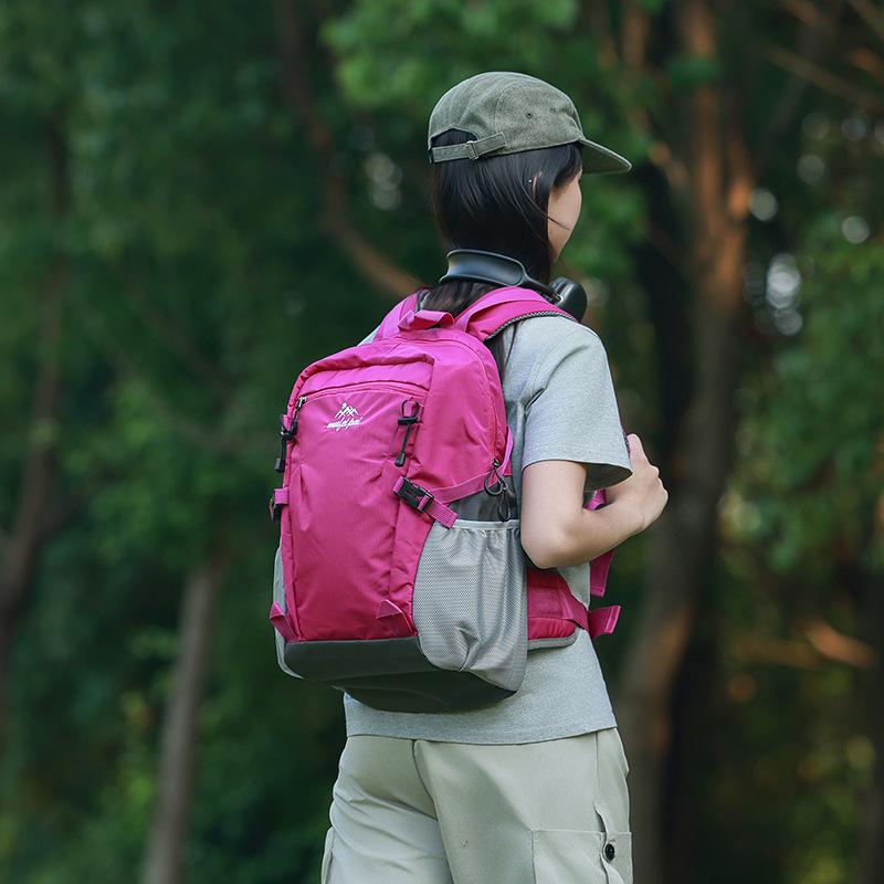 Schoolbag Outdoor Mountaineering Bag Lightweight Hiking Large Capacity Breathable Back Pad Cycling Backpack Wide Thickened Shoulder Strap Backpack