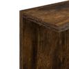 Wall Shelf Smoked Oak 30 x 15 x 100 cm Wood Material
