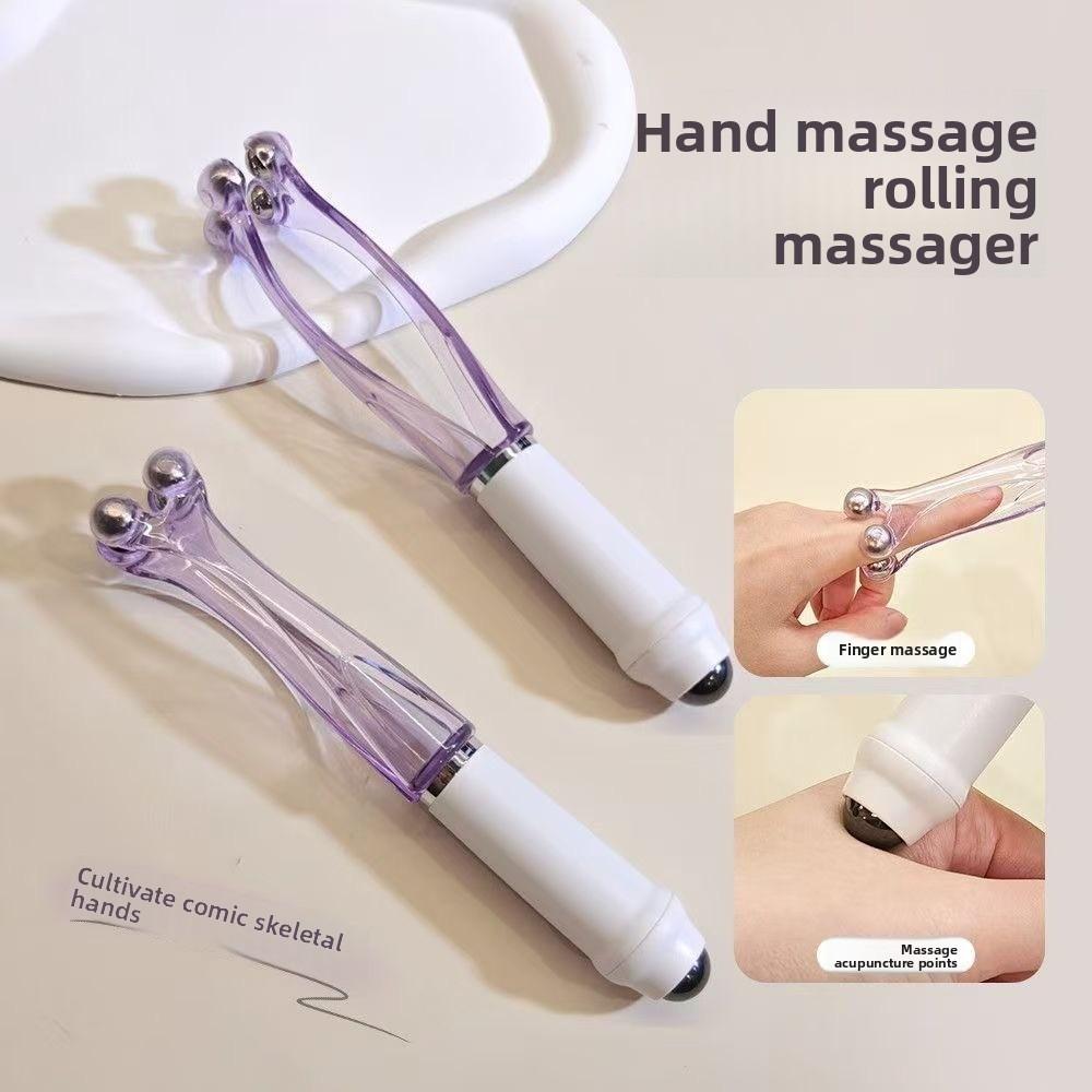 Relieve Finger Fatigue Roller Finger Massager Dual-Row Roller Acupoint Massager Roller  Relief Tool