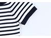 M Family Women's Striped Backless One-Shoulder Knit Top - Sexy Ice Silk Summer T-Shirt