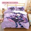 Stocking Pattern Bedding Home Decoration Birthday & Festival Gift (1 * duvet cover + 2 * pillowcase, without core)