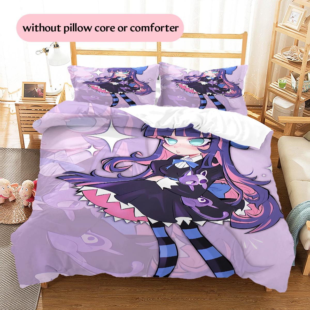 

Stocking Pattern Bedding Home Decoration Birthday & Festival Gift (1 * duvet cover + 2 * pillowcase, without core) 135x200cm