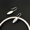 Small and Fresh Forest Three-dimensional Brushed Leaves Ear Hooks Leaves Earrings Temperament and Fashion Personality