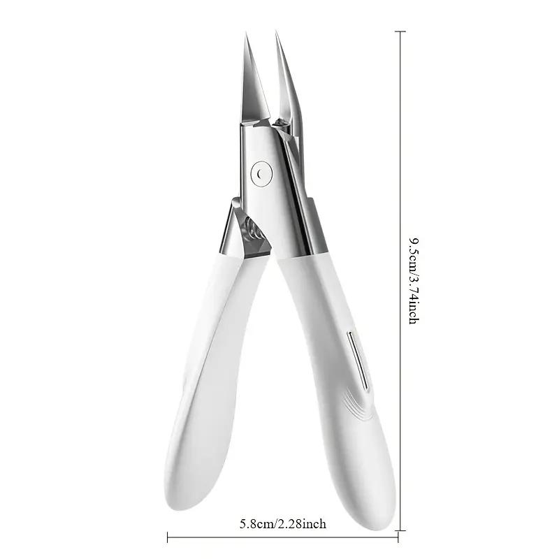 Professional Stainless Steel Toenail Clippers - Sharp Straight Blade for Ingrown Nails, Modern Design, Precise Trimming Tool