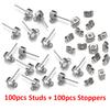 100 Stück/20 Stück Edelstahl Strass Ohrstecker Goldfarben Ohrstecker mit Ösenringen DIY Ohrringe Schmuckherstellung Zubehör
