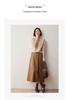 2024 Autumn/Winter Women's Cashmere Polo Neck Buttoned Lapel Pullover