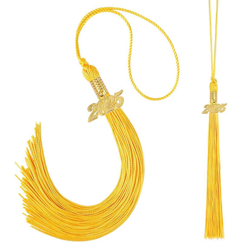 10Pcs Graduation Tassel with Date Mortarboard Tassel Fringe for Graduation Party Decorations Accesorios Graduation Hat Tassel