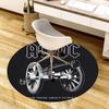 1pz CA/CC, Rock Band, Logo, Cannone, Tappeto Rotondo Musicale, Realizzato in Poliestere, Perfetto per Decorare Sedie da Ufficio, Soggiorni fplt805