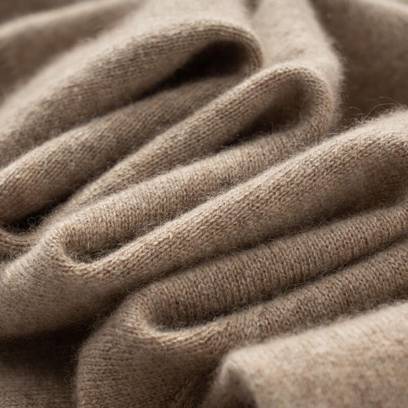 Fanzhen Men's 100% Pure Cashmere Half-High Neck Sweater