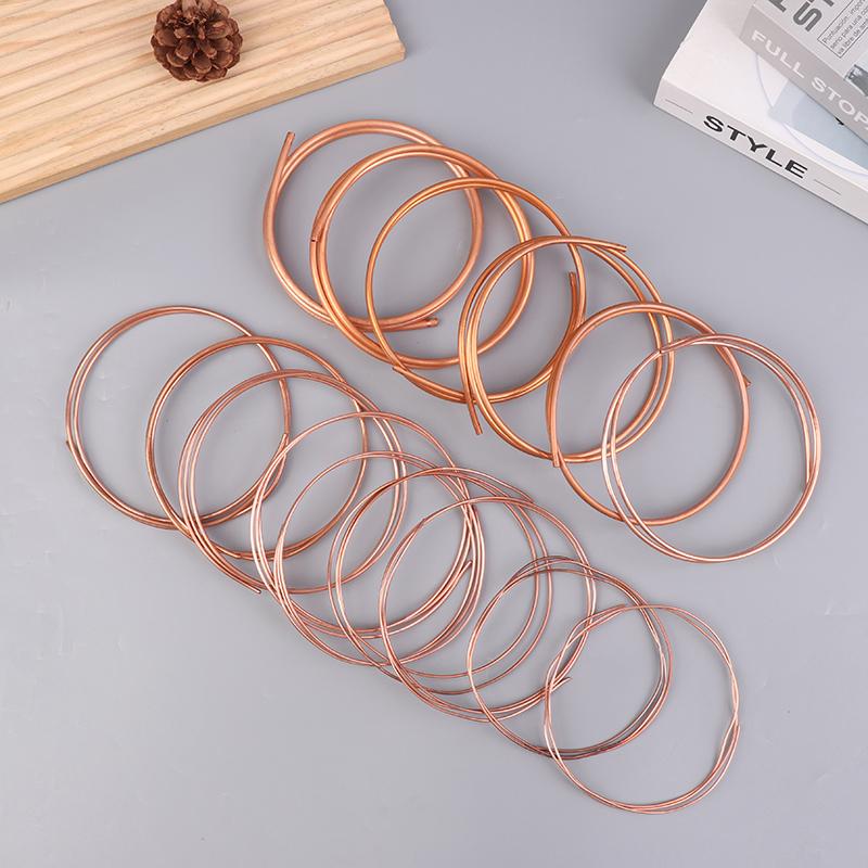 1Meter Copper Soft Copper Tube Coil Od 1.6~5.0Mm Id 0.5~1.0Mm Pure Coppers Wire Pipe Airs Conditioner Cooling Diy Crafts