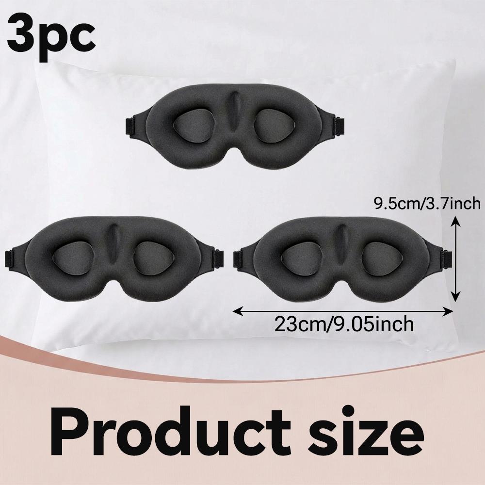 3D Sleeping Mask Eyepatch Block Out Light Soft Paded Sleep Rest Relax Aid Cover Patch Blindfold Face Shade Eyeshade Eyes Patchs