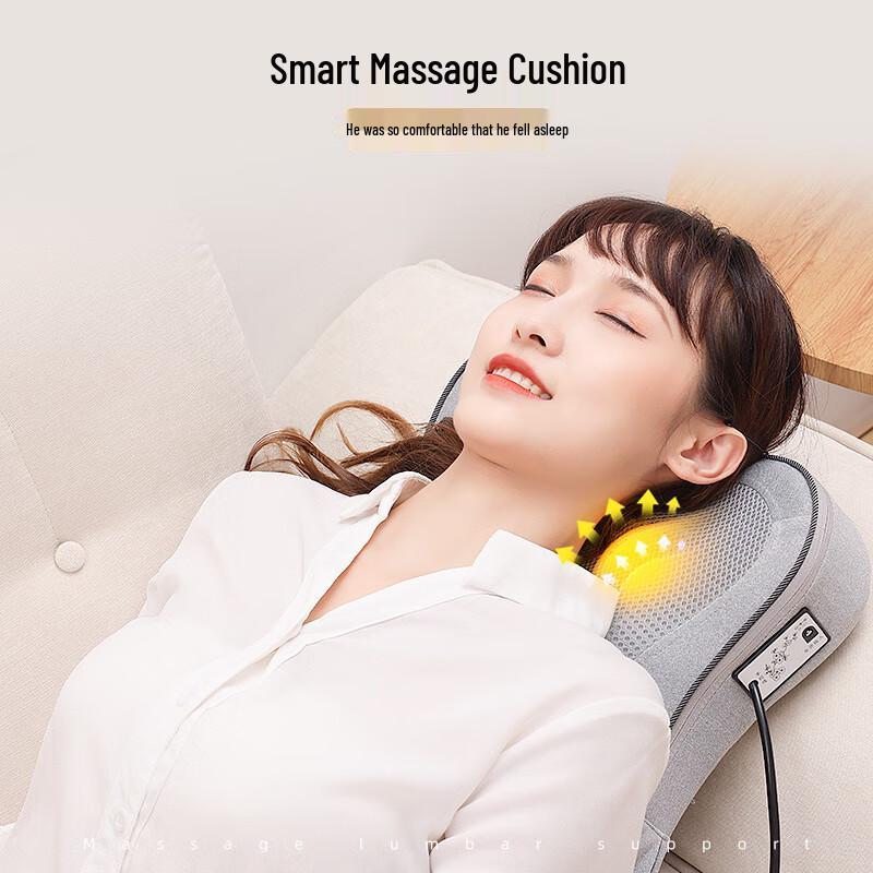 Enlong Rechargeable Electric Cervical & Back Massage Pillow CN plug (adapter included)