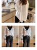Chic Fake Two-Piece Loose Long-Sleeved Shirt for Fall/Winter