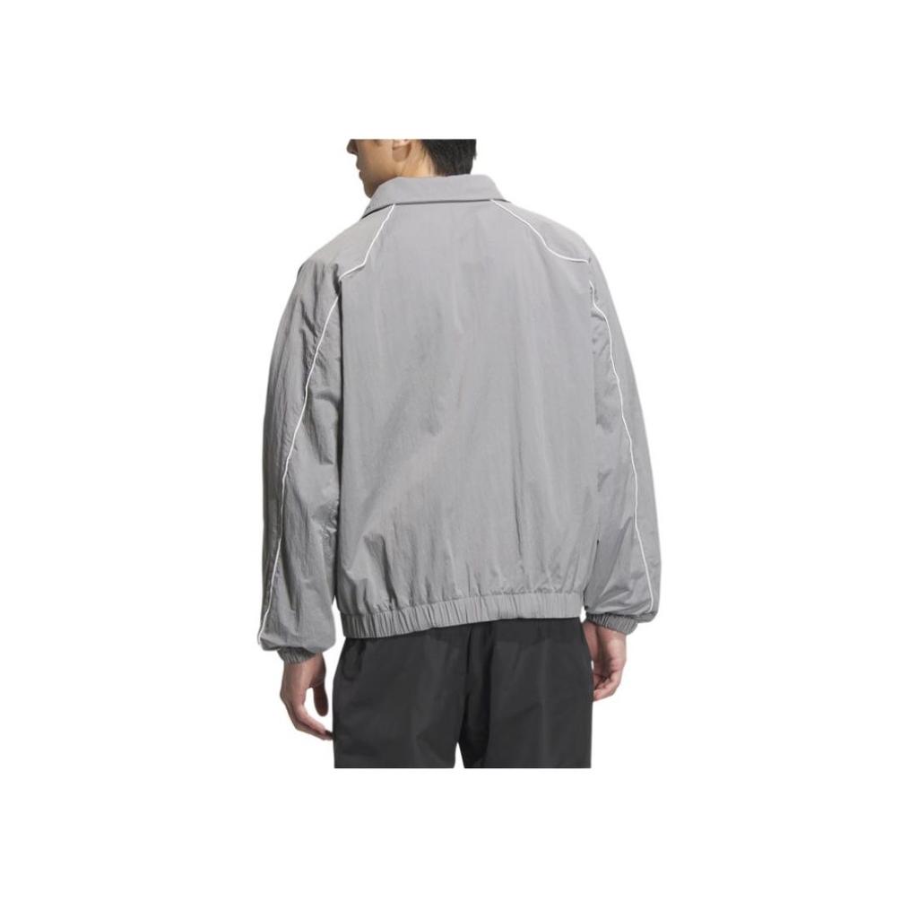 adidas Originals Valentines Day Collection Rac Wv Jkt M Stand Collar Sports Loose Long Sleeve Jacket Men Jacket Gray JM8034