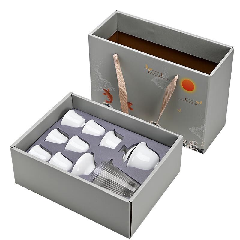 Dehua White Porcelain 10-Piece Kung Fu Tea Set