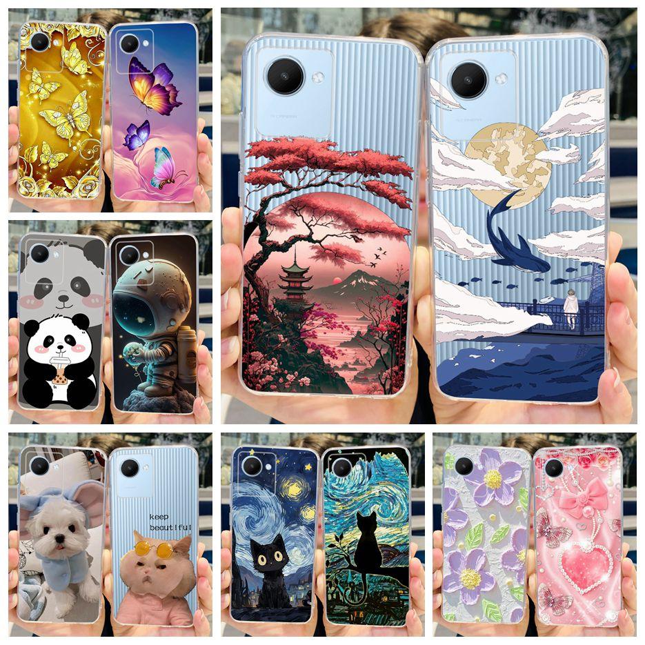 Für Realme C30 Hülle Realme C30s RMX3690 Stilvolle Candy-Lackierte Abdeckung Weiche Dünne Handyhülle Für Realme C30s C 30 s RealmeC30 Bumper