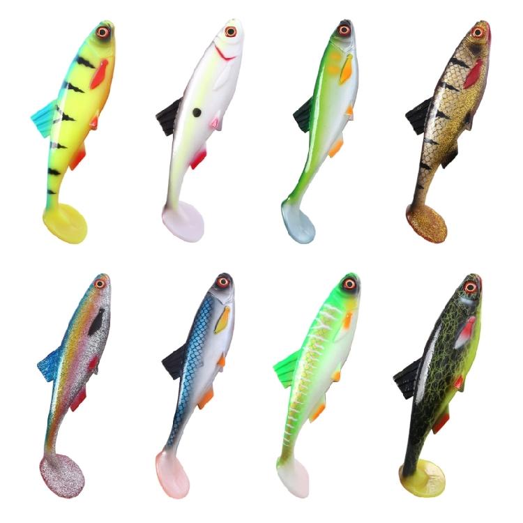 Soft Fishing Lures 2oz 20.3cm Artificial Baits Paddle Tail Swimbaits Fishing Lure for Trout Walleye Swim Baits