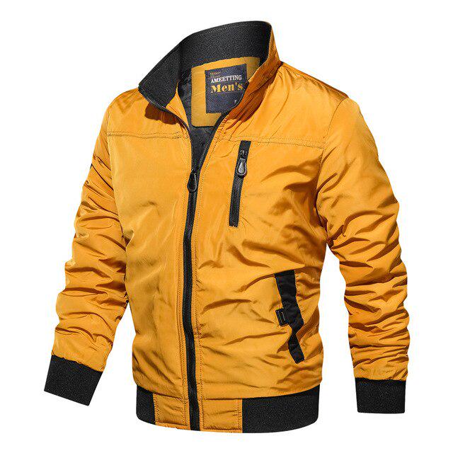 Vojenská bunda Pánská Větruodolná podzimní Zimní Bomber Jacket Muž Outwear Ležérní Pánské Letecké bundy