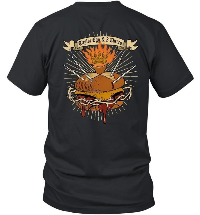 Taylor Egg and3 Cheers Graphic Burger Tee