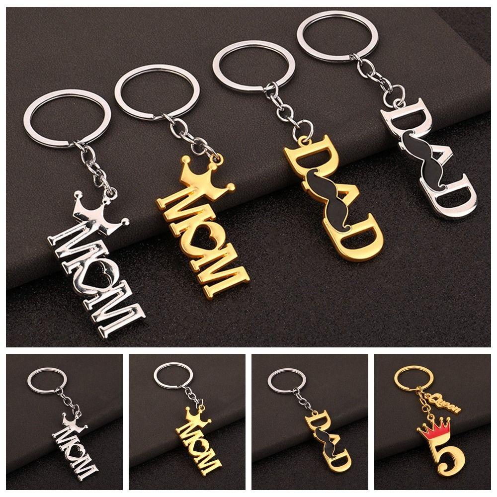 

Серебряный Золотой Металлический Буква Маме Брелок Брелки Маме Брелок Подарок На День Матери Брелок Студенты
