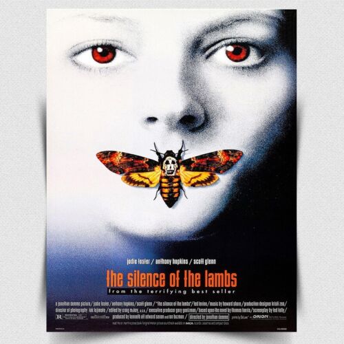 The Silence of the Lambs SIGN METAL WALL PLAQUE PRINT Film Movie Advert posterAluminum 20x30cm(7.8x11.8inch)