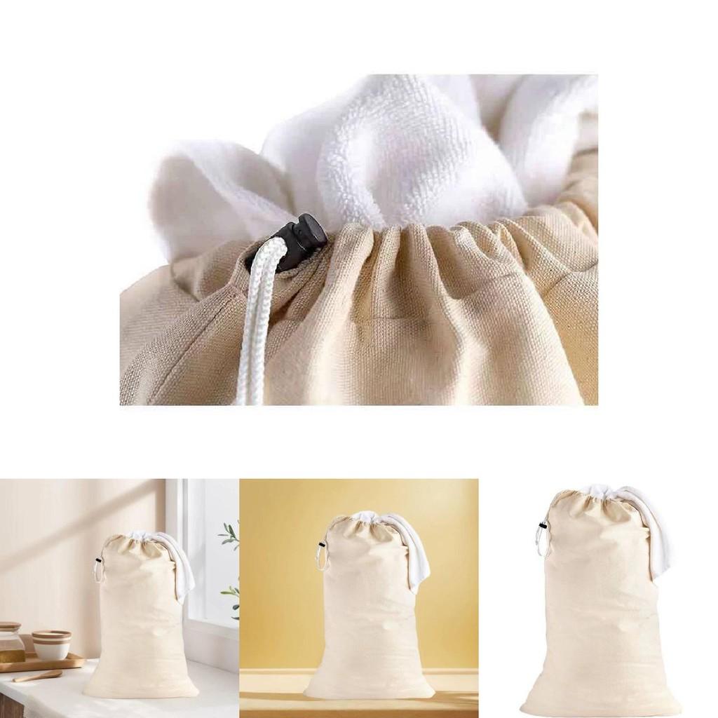 Stylish Cotton Laundry Bag For Home Bedroom Storage Lightweight Easy Carry