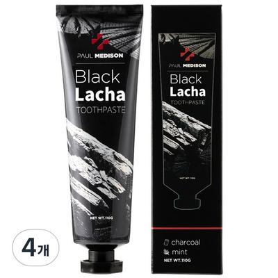 Paul Madison Black Ratcha Toothpaste, 110g, 4 Pieces