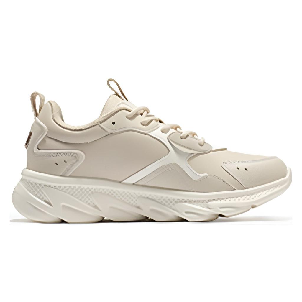 361 Cushioning Slip Resistant Lightweight Rebound Low top Running Shoes Women's Beige 682232237