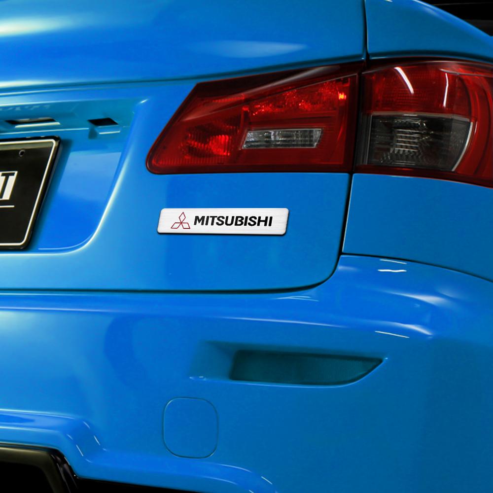 3D fémötvözet stílusú autó embléma karosszéria matricák kiegészítők Mitsubishi Ralliart Lancer EX Outlander ASX Competition Pajero számára