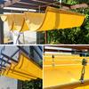 Outdoor Retractable Sun Shade Sail Waterproof Sun Canopy UV Protection Pergola Shade Net for Garden Patio Courtyard Backyard