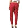 DIGITAL SHOPEE Women Cotton Trouser Pant Regular Fit for Office School Formal Casual Daily Use (White, Large)