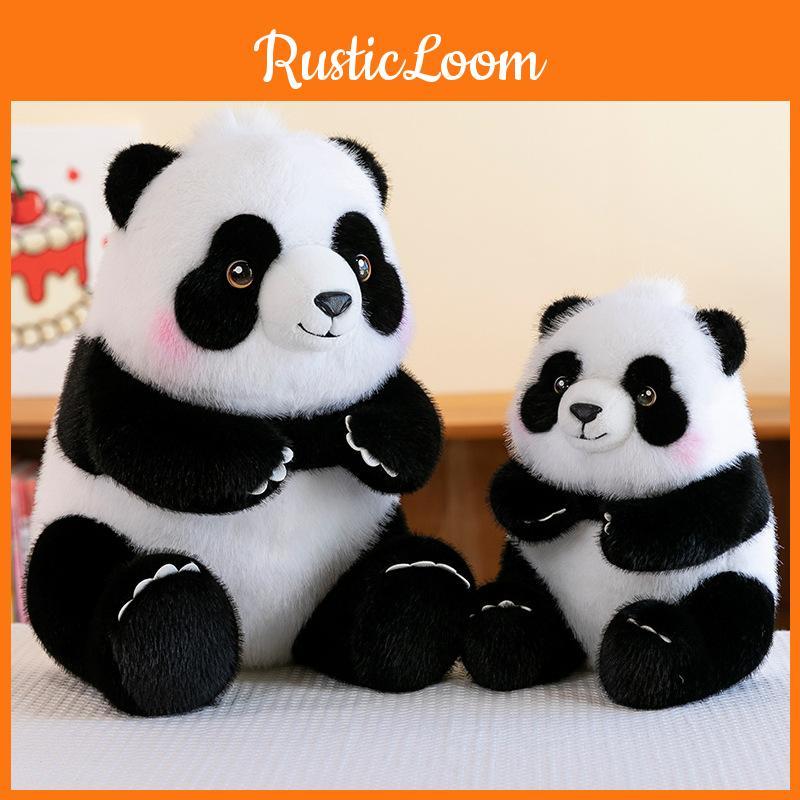 Plush Cute Panda Toywith Pp Cotton Filling Soft Stuffed Animal Kids Gift Doll