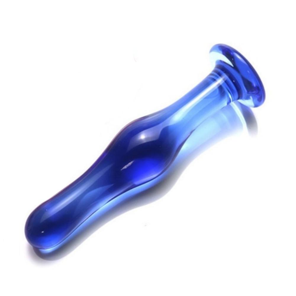 Dark Blue Crystal Glass Bead Quantity Plug