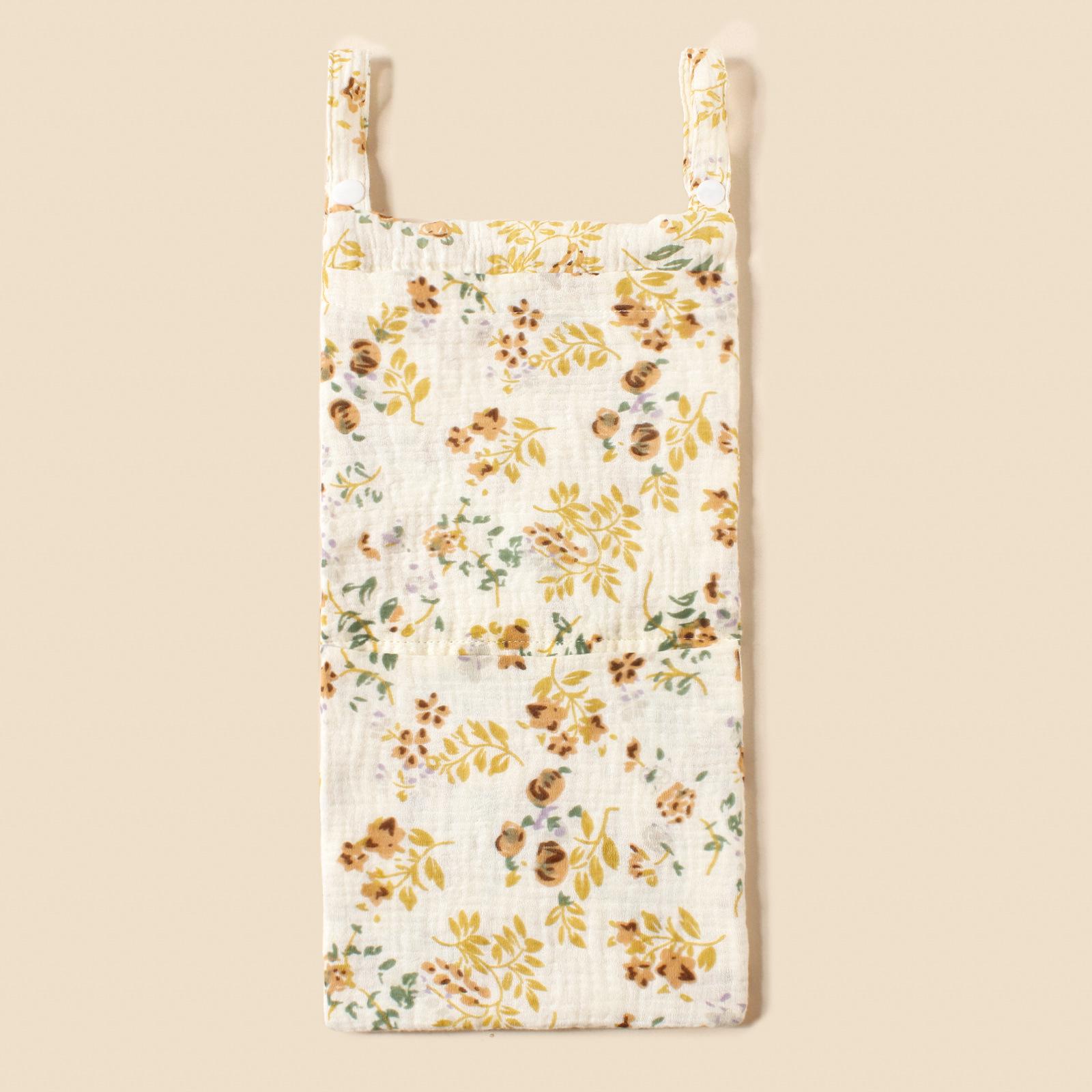 

Double Layer Cotton Hanging Bag for Baby Toys & Diapers - Multifunctional Storage Solution