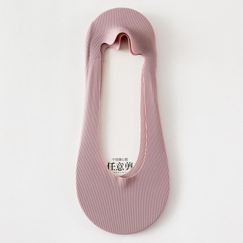 Invisible Women's Boat Socks, Fine Silk, Shallow Toe, Children's Summer Style, Invisible Socks, Freely Cut, Anti-slip, Thin Style