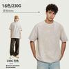 Men's Vintage Short Sleeve T-Shirt, 230g Cotton Tee for Summer