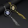 TFLB8 Car Rearview Mirror Diamond Badge Pendant Car Interior AccessoryFor BMW Series X1 X3 X4 X6 E90 E91 I3 I4 F30 F48 F30 F10 E30 E34