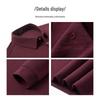 MONTAGUT Men's Long Sleeve Anti-Wrinkle Business Polo Shirt