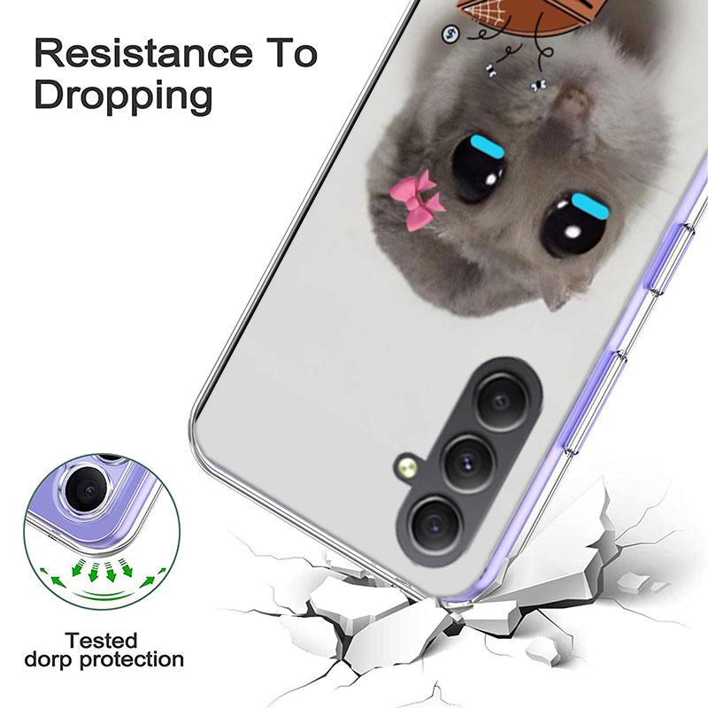 Funny Sad Hamster Meme Phone Case for Samsung A17 A37 A57 A07 A16 A26 A36 A56 A06 A02S A12 A22 A32 A52S A04S A14 A24 A34 A54 A03