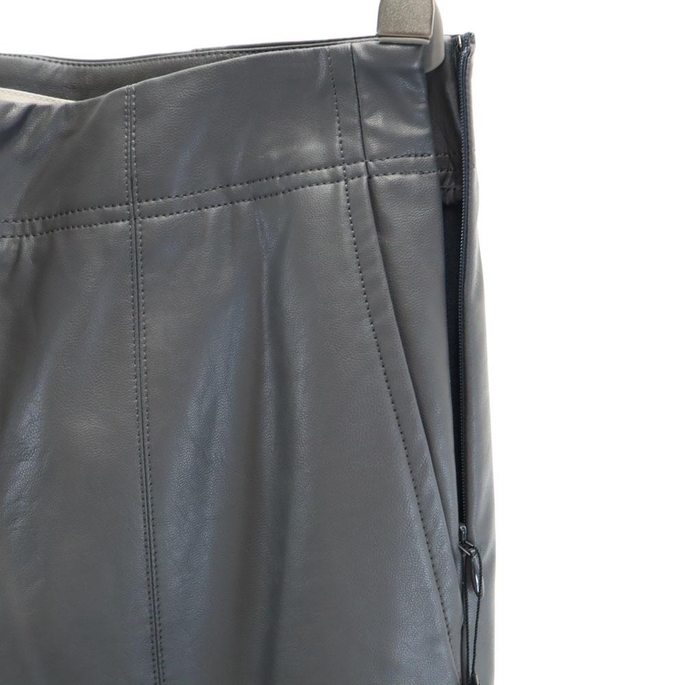 Unbenutzte ESTNATION made in Japan Kunstlederhose 38 Anthrazitgrau Damen Gebraucht