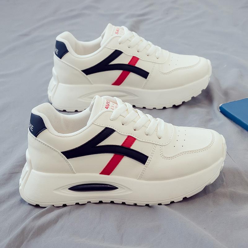 

Осень новые маленькие белые туфли женские туфли универсальные повседневные спортивные туфли толстая подошва туфли весна и осень 35