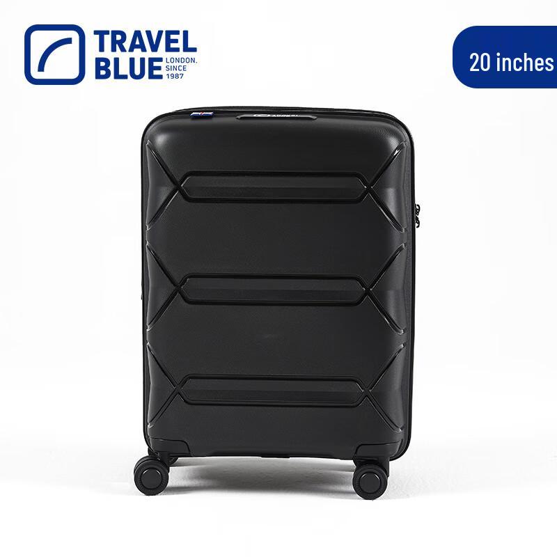Blue Travel Hardside Spinner Luggage 20 inch